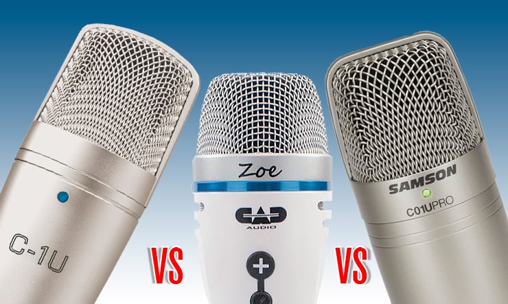 Выбор бюджетного USB микрофона Behringer C-1U vs Samson C01U Pro vs Cad Zoe